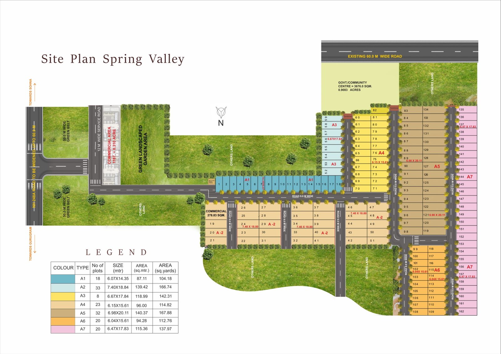 Pyramid Spring Valley Plots Site Plan