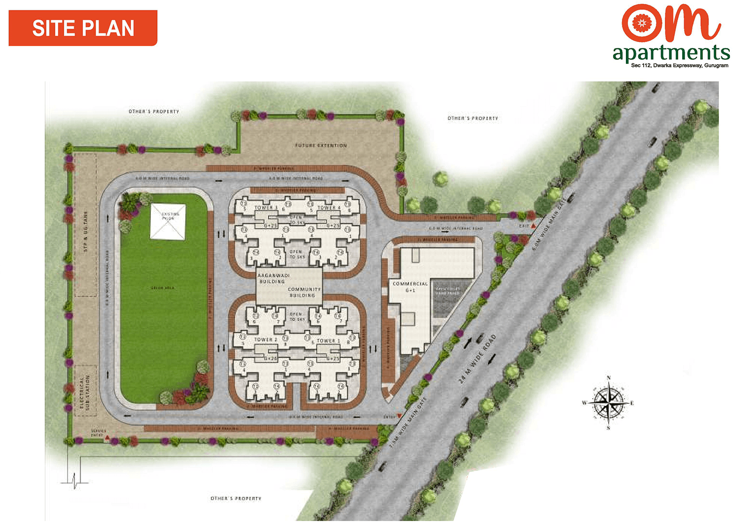 pareena-om-apartments-site-plan