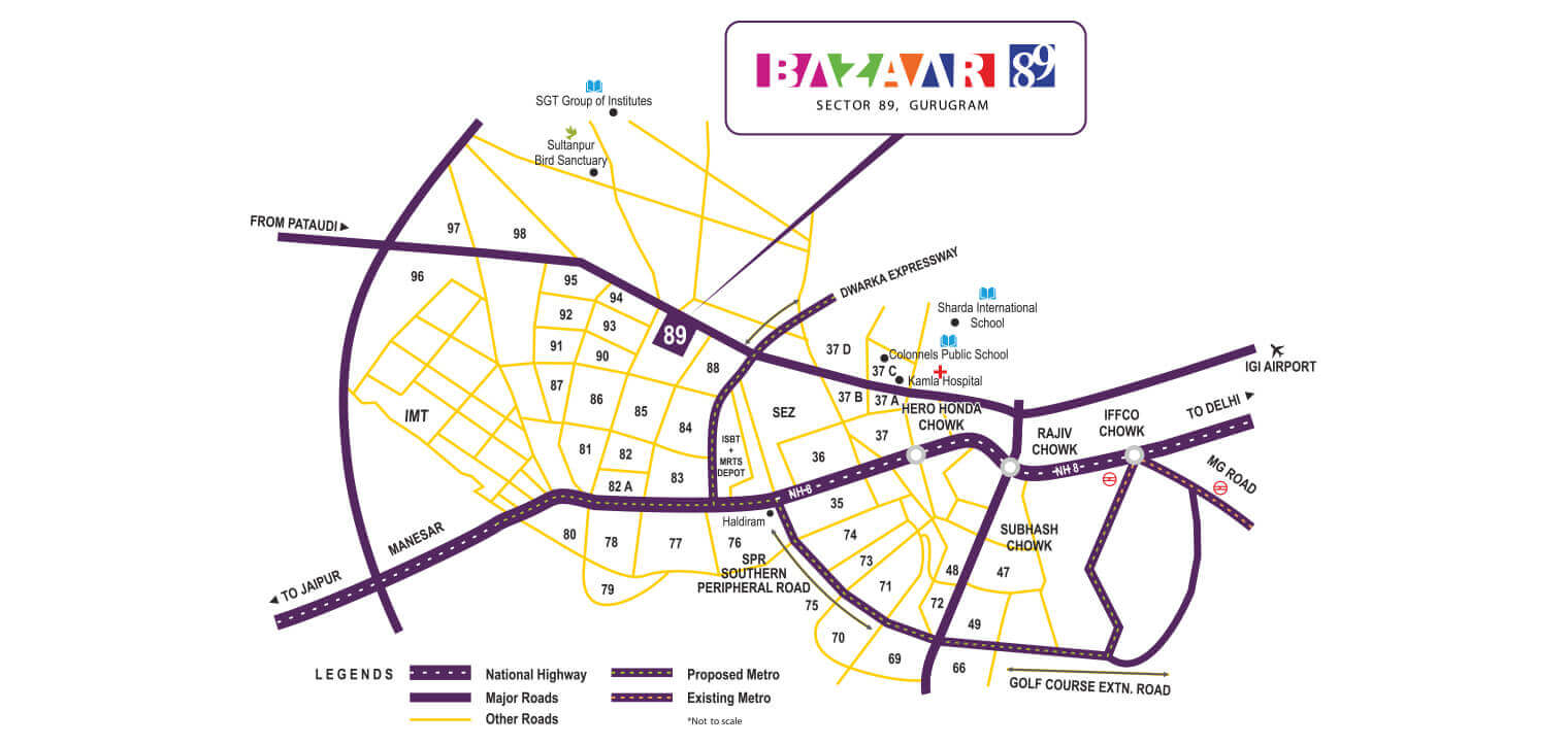 MRG Bazaar 89 Location Map