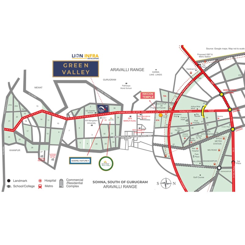 Lion-Infra-Green-Valley-Location-Map